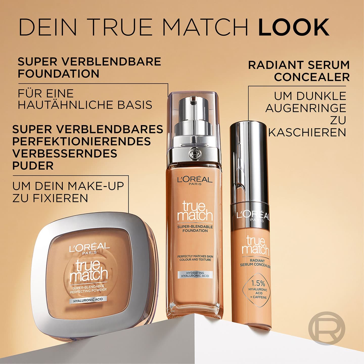 True Match Look - die Produkte Reihe mit einigen Produktvorteilen